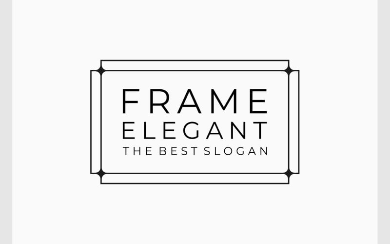 frame border luxury minimalist logo original