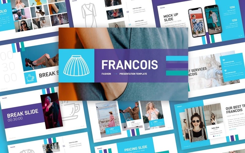francois fashion multipurpose powerpoint template original