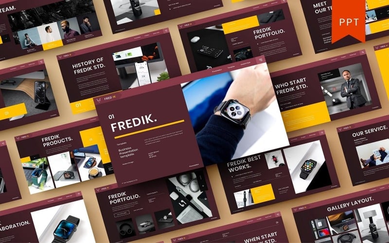 fredik business powerpoint template original