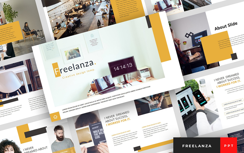 freelanza freelance presentation powerpoint template original