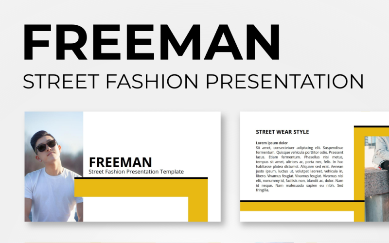 freeman street fashion powerpoint template original