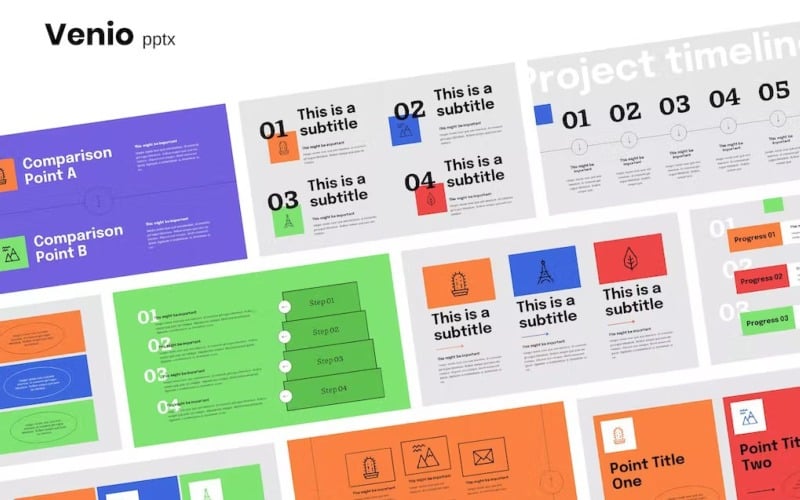 fresh and unique business report powerpoint original