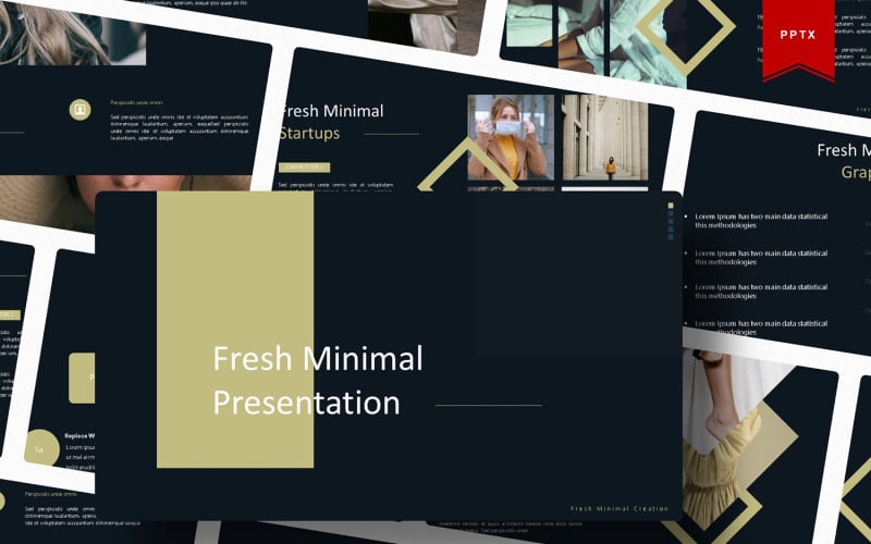 fresh minimal powerpoint template original