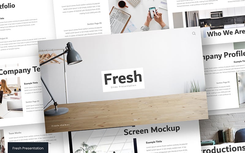 fresh powerpoint template original