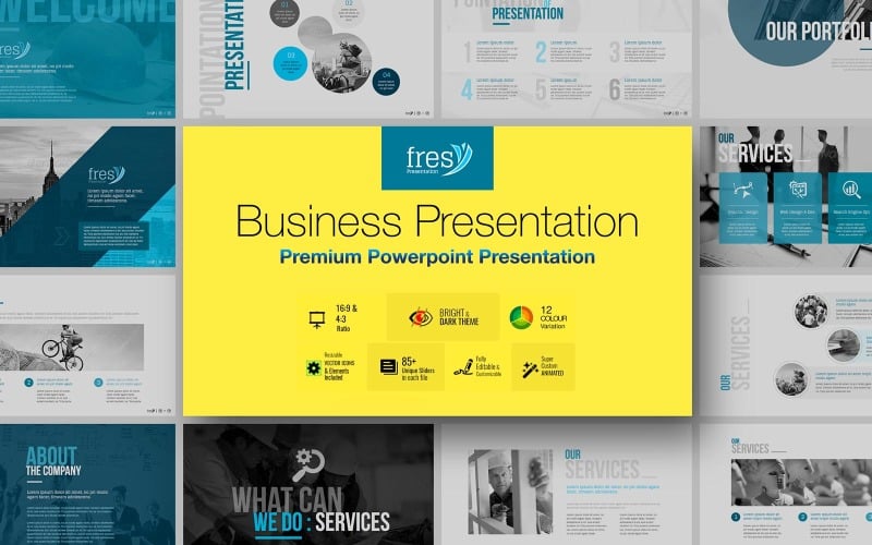 fresy business powerpoint template original