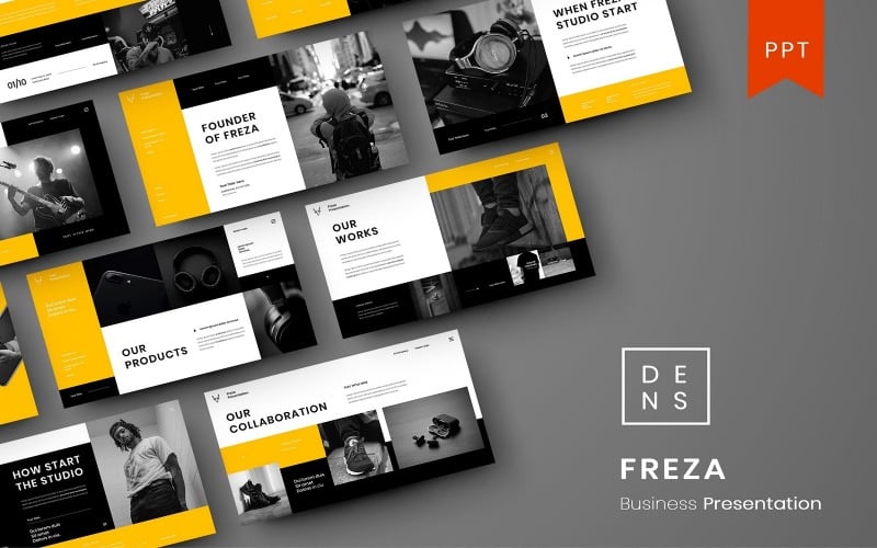 freza business powerpoint template original