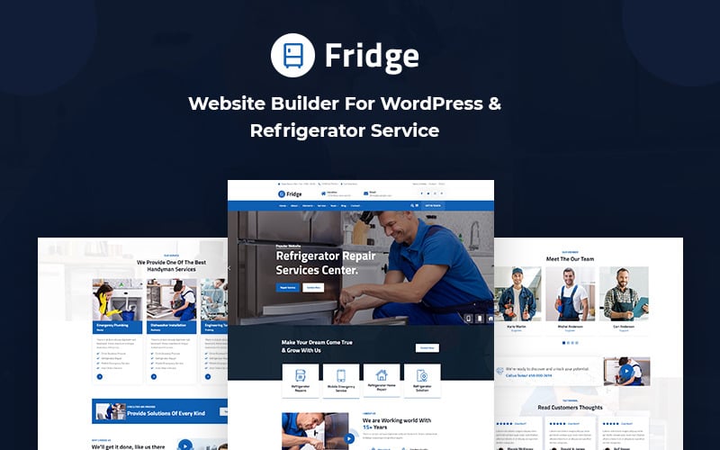 fridge refrigerator service wordpress theme original