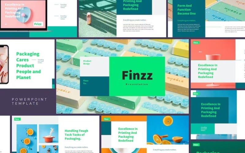 frizz creative agency powerpoint template original