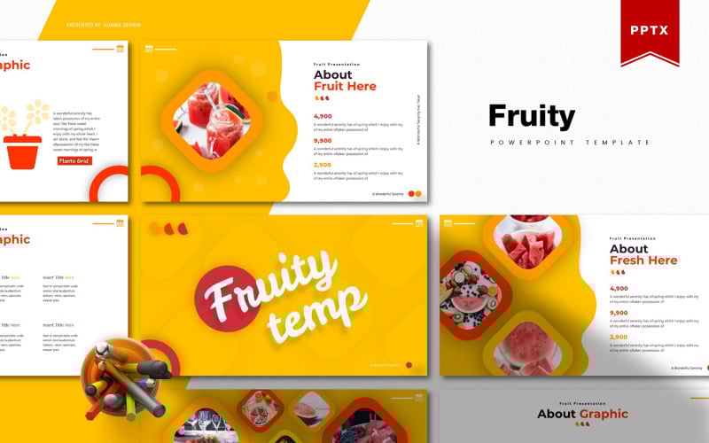 fruity powerpoint template original