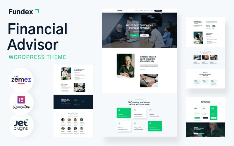 fundex financial advisor wordpress theme original