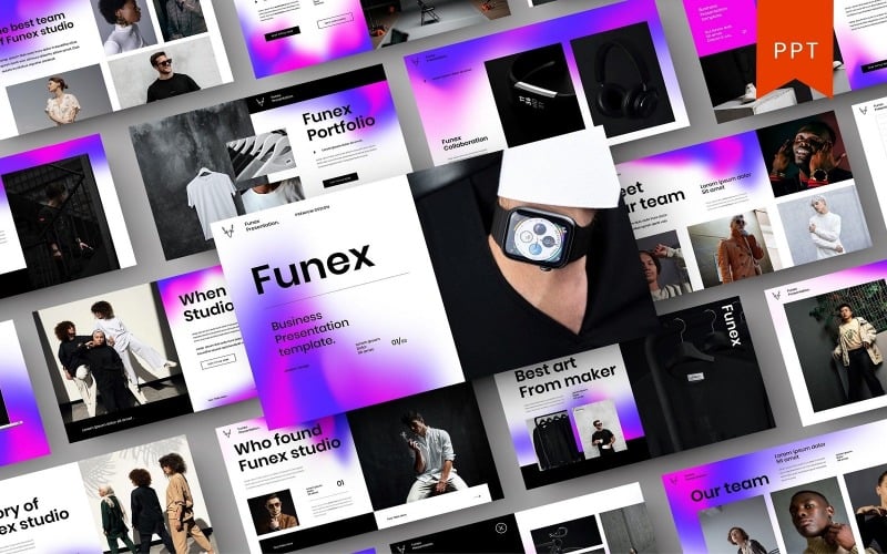 funex business powerpoint template original