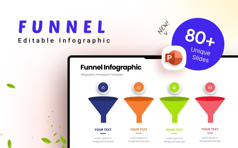 funnel business infographic presentation template original