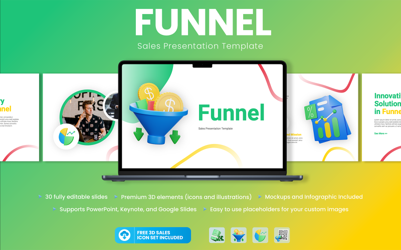 funnel sales presentation powerpoint template original