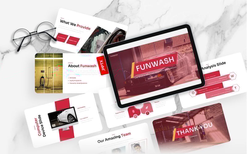 funwash car wash amp detailing powerpoint template original