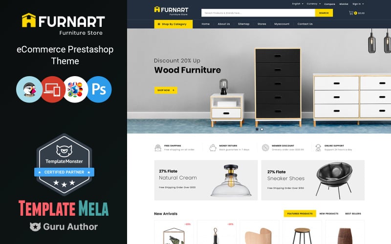 furnart furniture store prestashop theme original