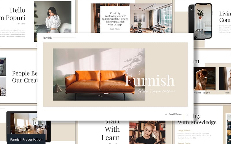 furnish powerpoint template original
