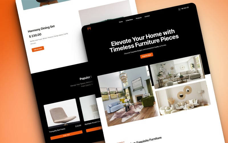 furnita furniture store html landing page template original