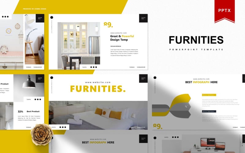 furnities powerpoint template original