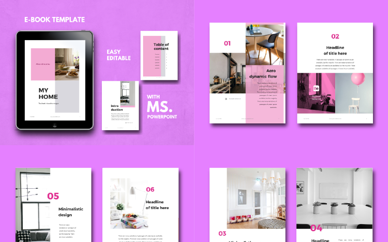 furniture ebook presentation powerpoint template original