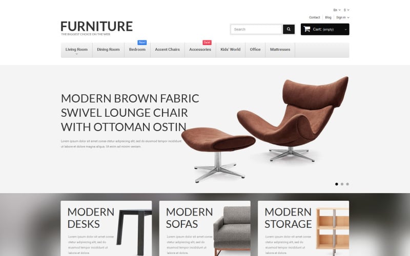 furniture prestashop theme original