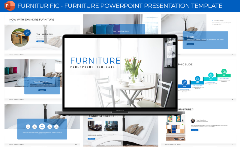 furniturific furniture powerpoint presentation template original
