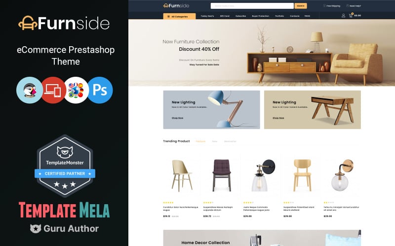 furnside furniture store prestashop theme original