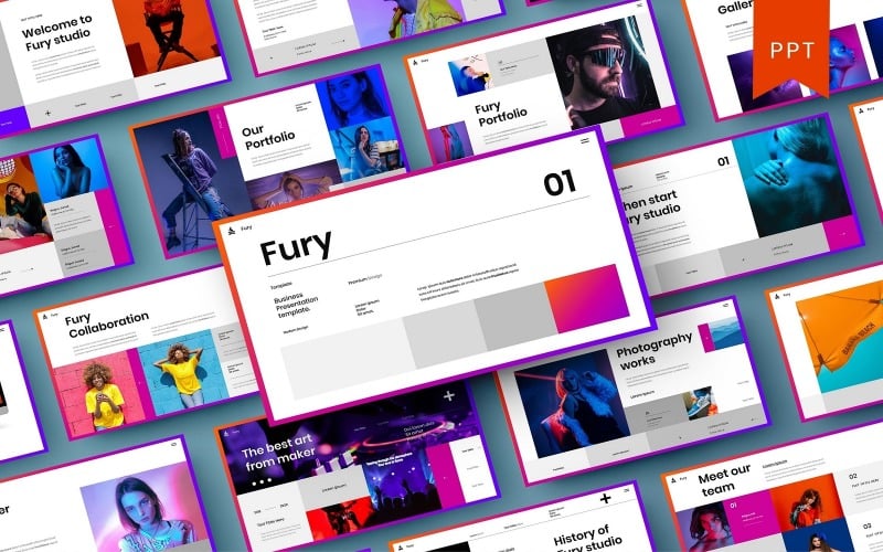 fury business powerpoint template original