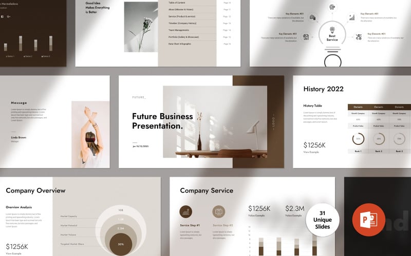 future business presentation template original