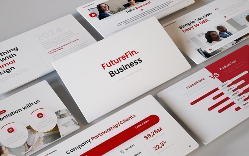 futurefin business powerpoint template original