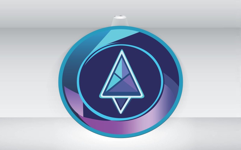 futuristic ai gps logo template vector original