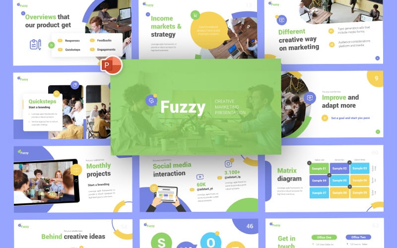fuzzy business marketing powerpoint template original