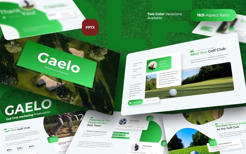 gaelo golf club marketing powerpoint original