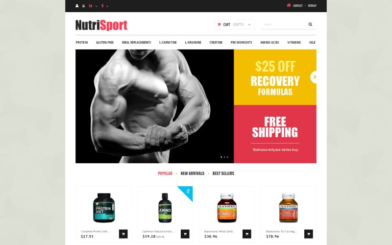 gaining mass prestashop theme original