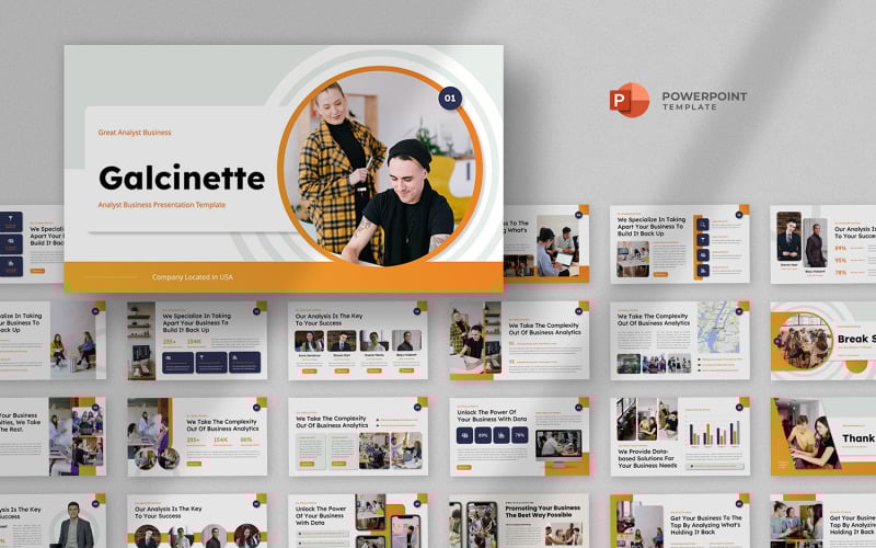 galcinette business analysis powerpoint template original