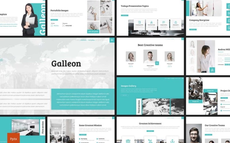 galleon powerpoint template original