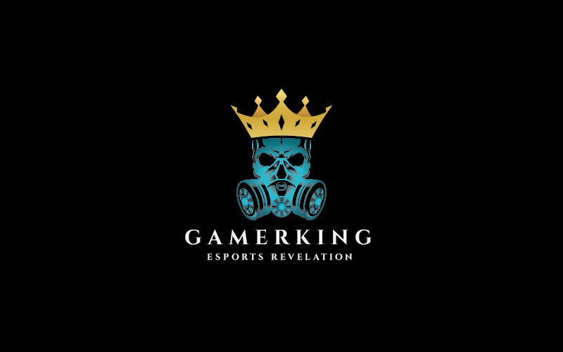 gamer king esport pro logo templates original