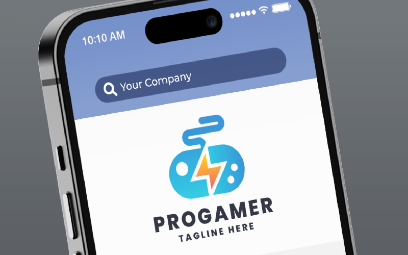 gamer power pro logo template original