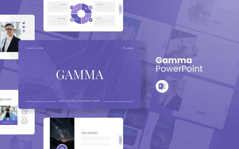 gamma space powerpoint template original