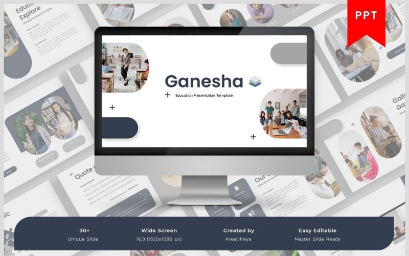 ganesha education powerpoint template original