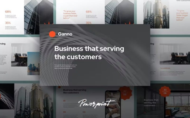 ganno agency portfolio powerpoint template original