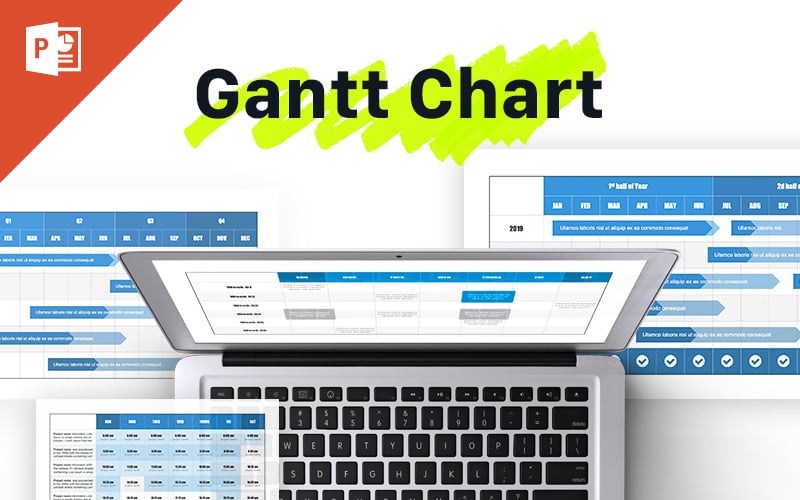gantt chart powerpoint template original