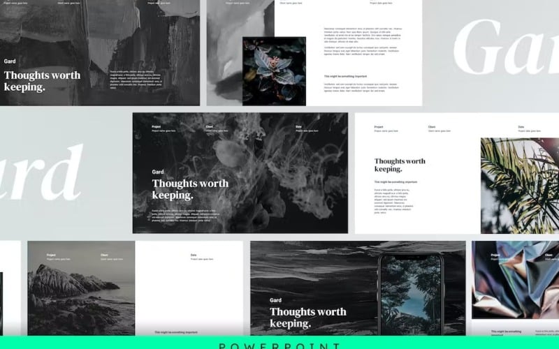 gard modern amp minimal powerpoint template original