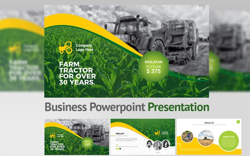 garden farm powerpoint template original