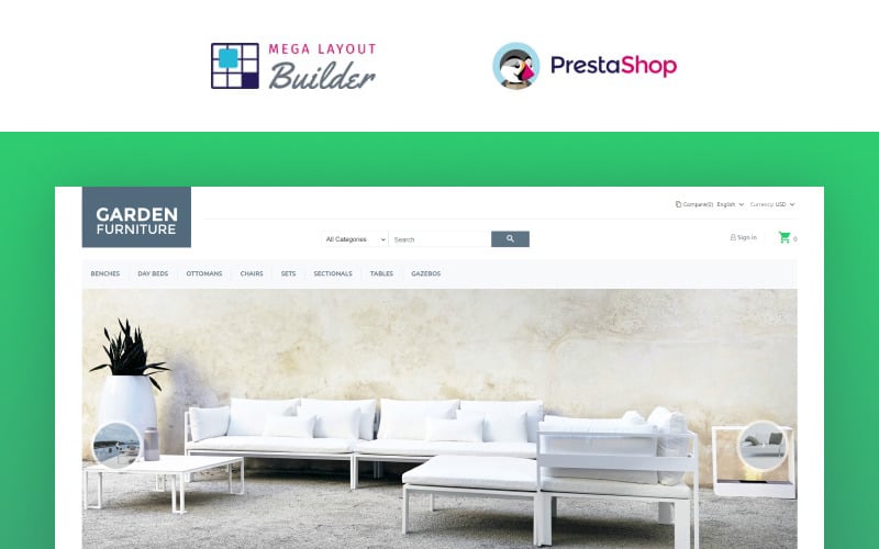 garden furniture prestashop theme original
