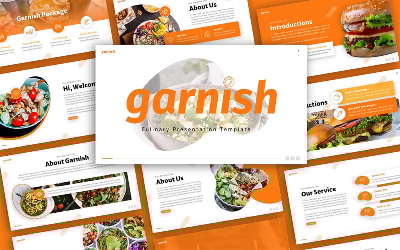garnish culinary multipurpose powerpoint presentation template original