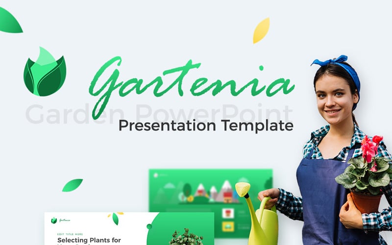 gartenia gardening powerpoint template original