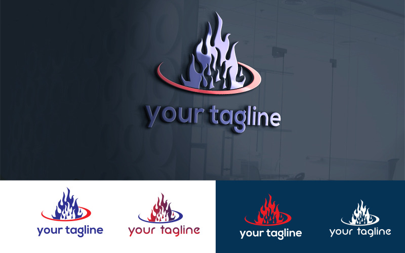 gash creative service logo design template original