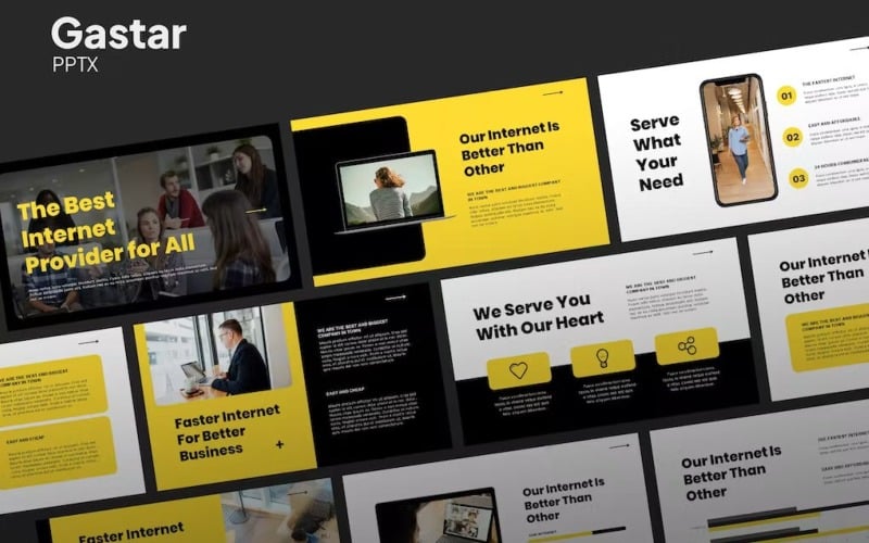 gastar agency template powerpoint original
