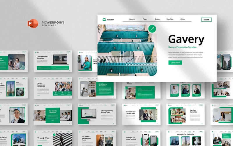 gavery corporate business powerpoint template original