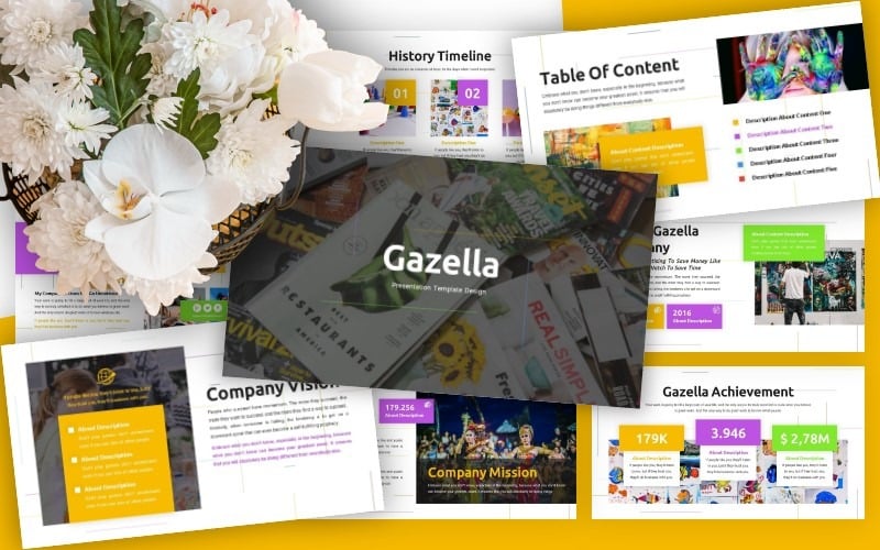 gazella powerpoint template original